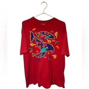 Vintage 1989 Shedd Aquarium Chicago Tee Size XL